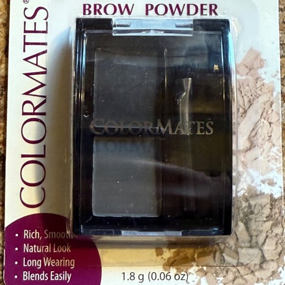 Colormates Eyebrow Powder Grey And Soft Black Duo Compact Brow Filler Shaper - Picture 6 of 9